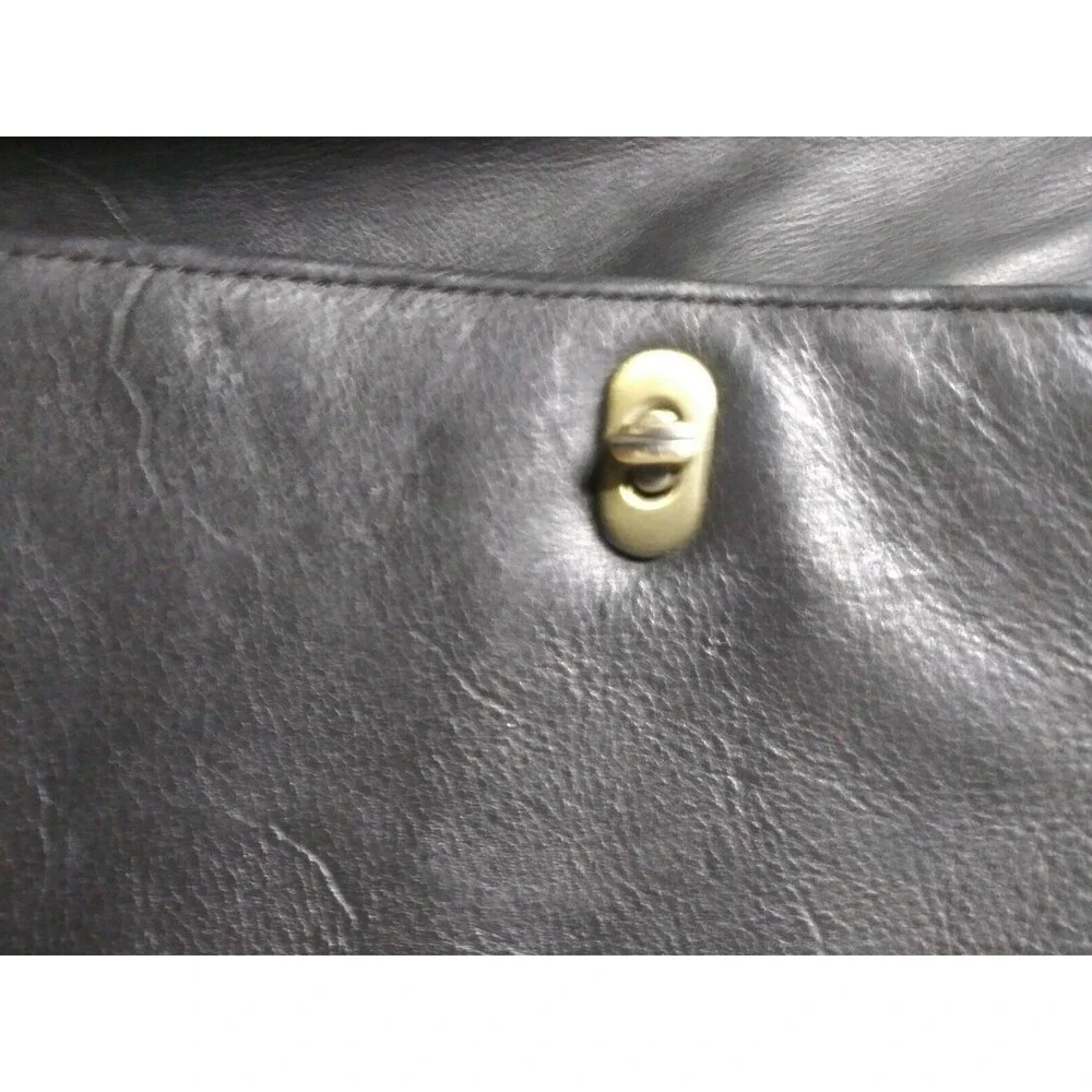 Vintage Boulder Ridge Leather Briefcase Black Shoulder Bag Messenger